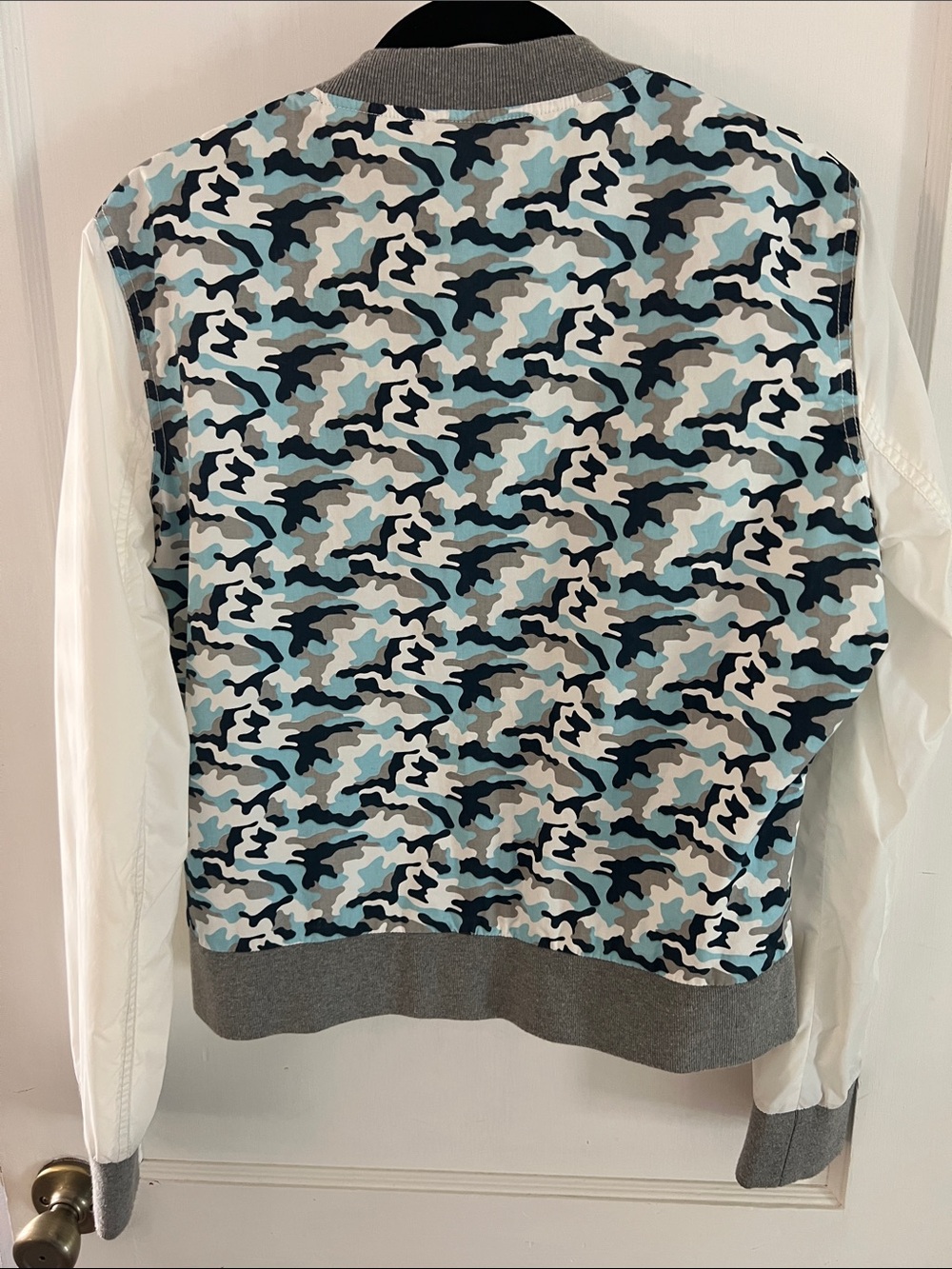 Y2K Members Only Camouflage Baseball Jacket  Sz Small - Picture 5 of 10